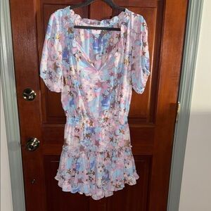 Buddy Love Pastel Star Print Mini Dress